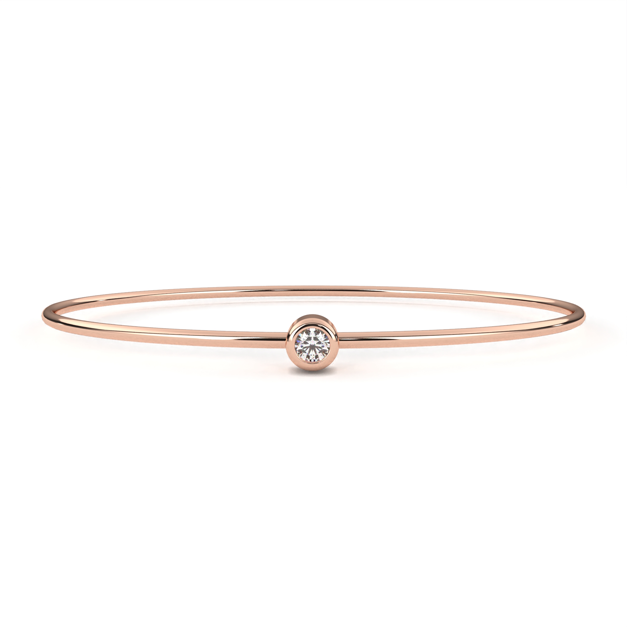 Solitaire Diamond Bangle