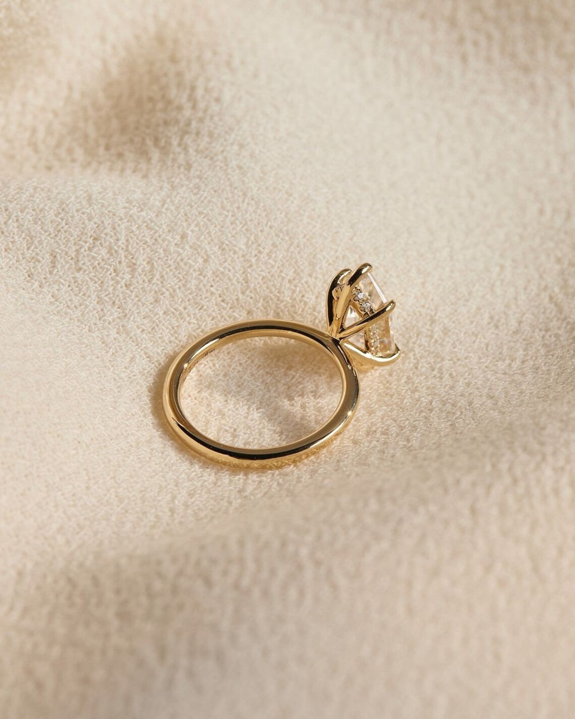Tall geometric moissanite framed in sleek silver with linear precision A design that feels architectural, rare, and visually commanding Created for standout elegance with a contemporary edge - Image 3