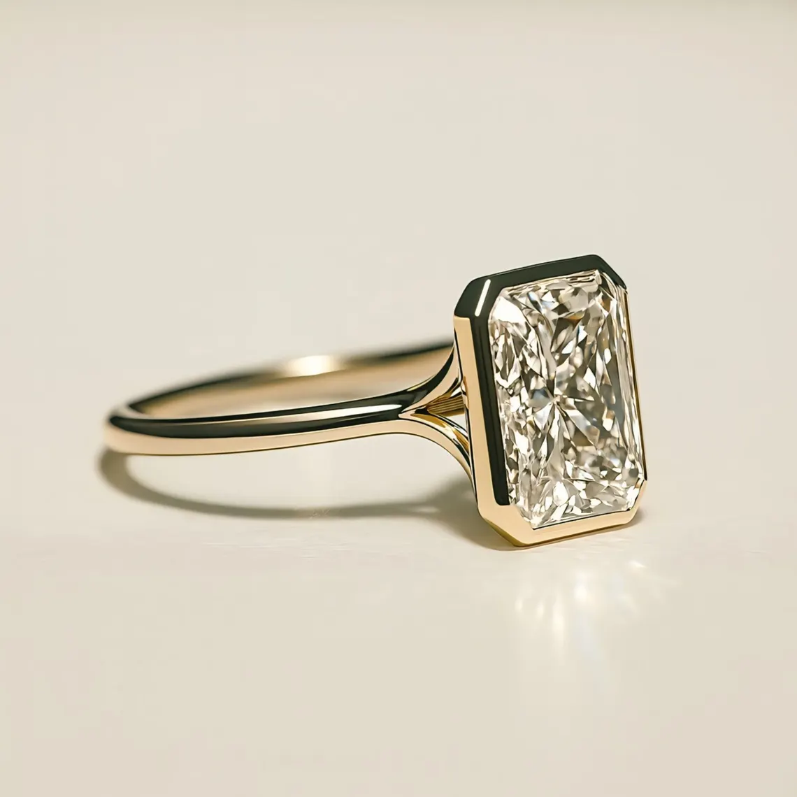 Hexagon-inspired moissanite in silver creating a bold framed centerpiece A design that feels crisp, artistic, and visually striking Made for those who want geometry with personality - Image 5