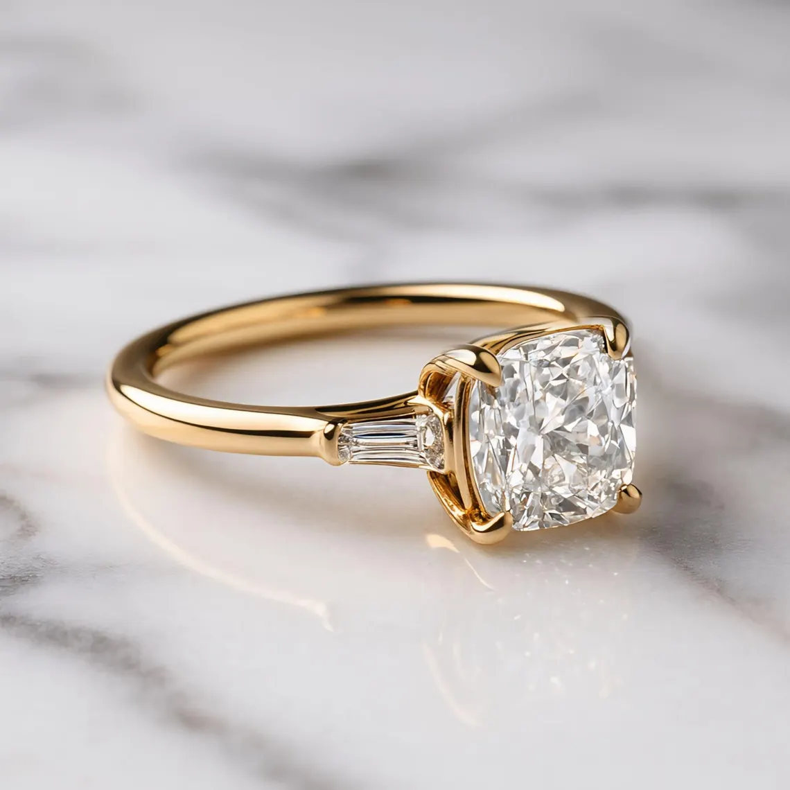 Highlighting a moissanite with structured side detailing A ring that delivers precision, balance, and refined brilliance Perfect for a sharp and modern luxury look - Image 6