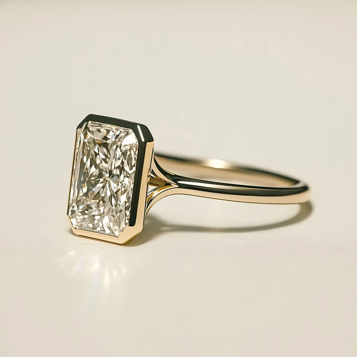 Hexagon-inspired moissanite in silver creating a bold framed centerpiece A design that feels crisp, artistic, and visually striking Made for those who want geometry with personality - Image 6
