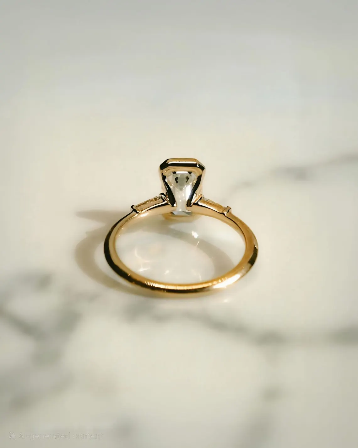 Contour driven silver ring showcasing a moissanite with refined shaping A look that merges modern form with timeless brilliance Built for effortless luxury with a bold undertone - Image 5
