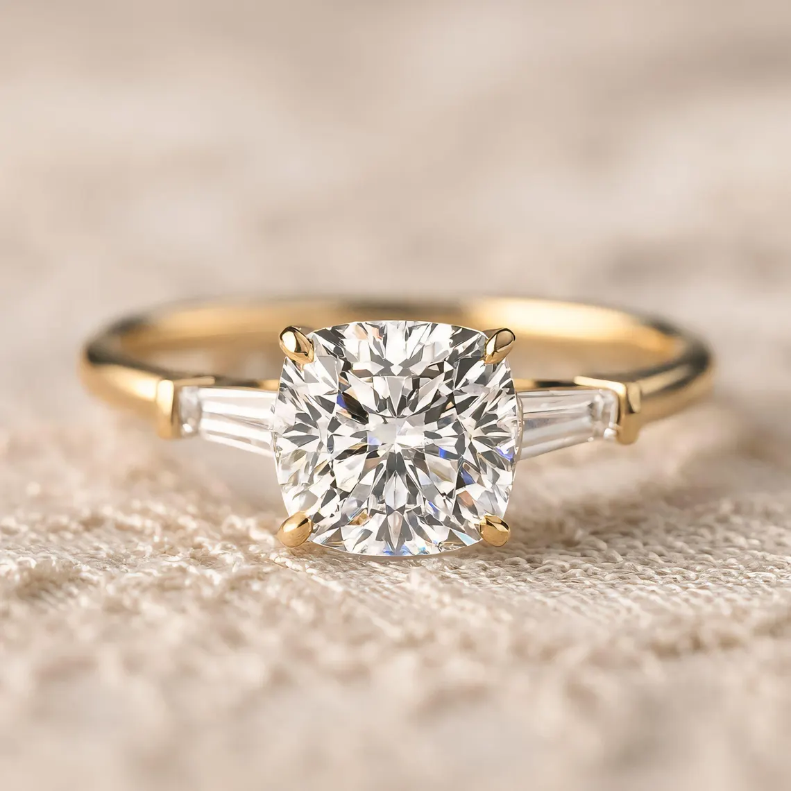 Highlighting a moissanite with structured side detailing A ring that delivers precision, balance, and refined brilliance Perfect for a sharp and modern luxury look - Image 5