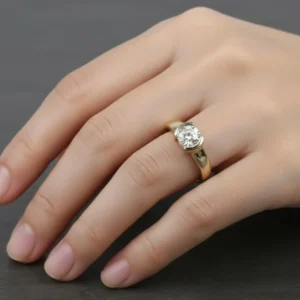 Radiant moissanite set in sleek silver creating a glow that feels timeless A design that speaks softly but shines with undeniable presence Perfect for moments that deserve elegance without effort