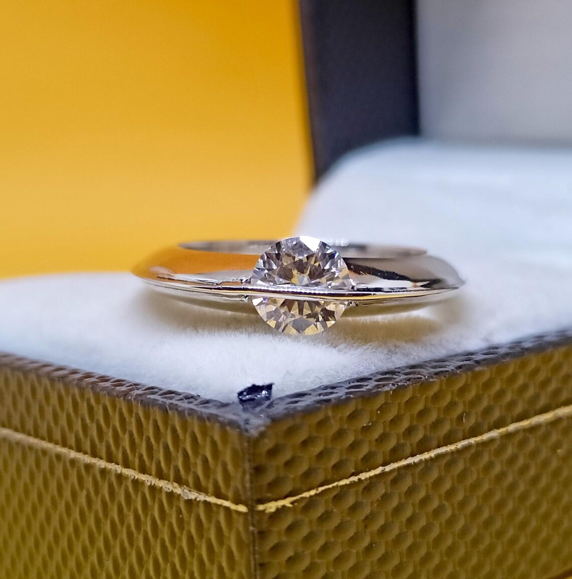 Premium Sparkling Moissanite Silver Ring for Women Perfect for Wedding Proposal, Anniversary Gift, Promise Ring, Stackable Dainty Ring & Timeless Fine Jewelry Statement Piece - Image 5
