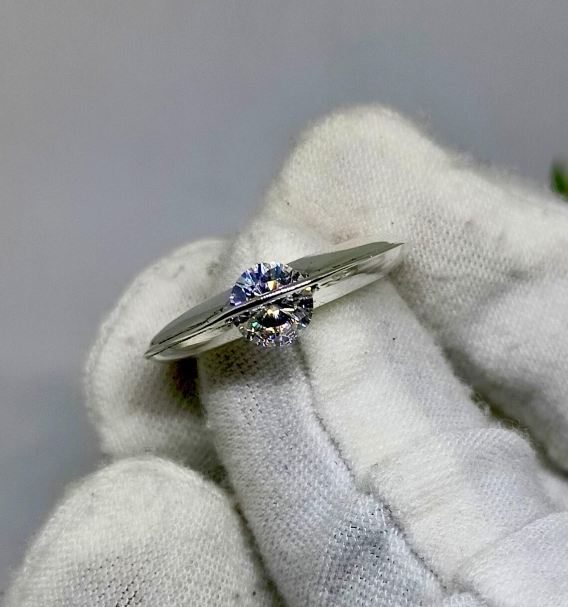 Premium Sparkling Moissanite Silver Ring for Women Perfect for Wedding Proposal, Anniversary Gift, Promise Ring, Stackable Dainty Ring & Timeless Fine Jewelry Statement Piece - Image 2