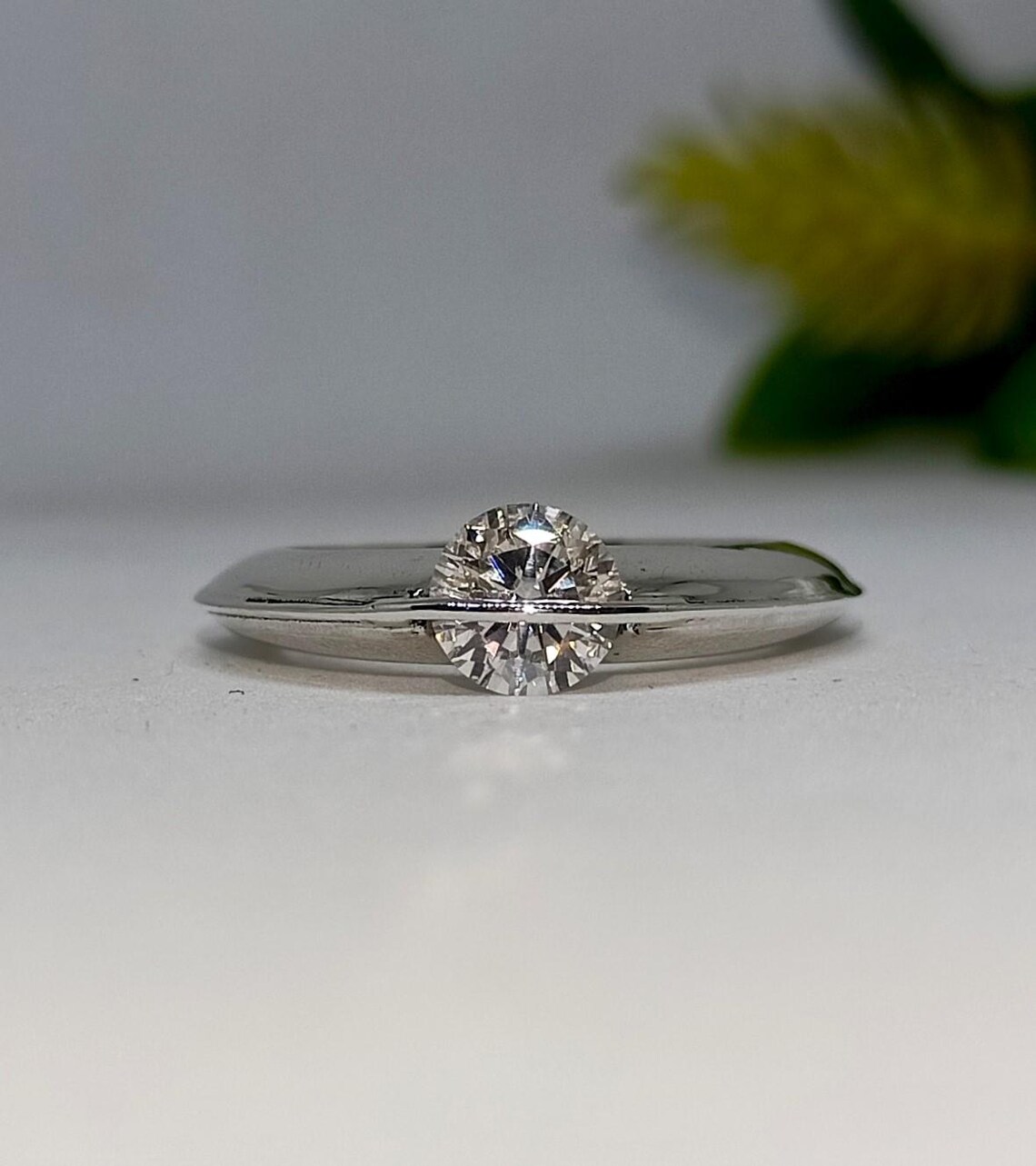 Premium Sparkling Moissanite Silver Ring for Women Perfect for Wedding Proposal, Anniversary Gift, Promise Ring, Stackable Dainty Ring & Timeless Fine Jewelry Statement Piece