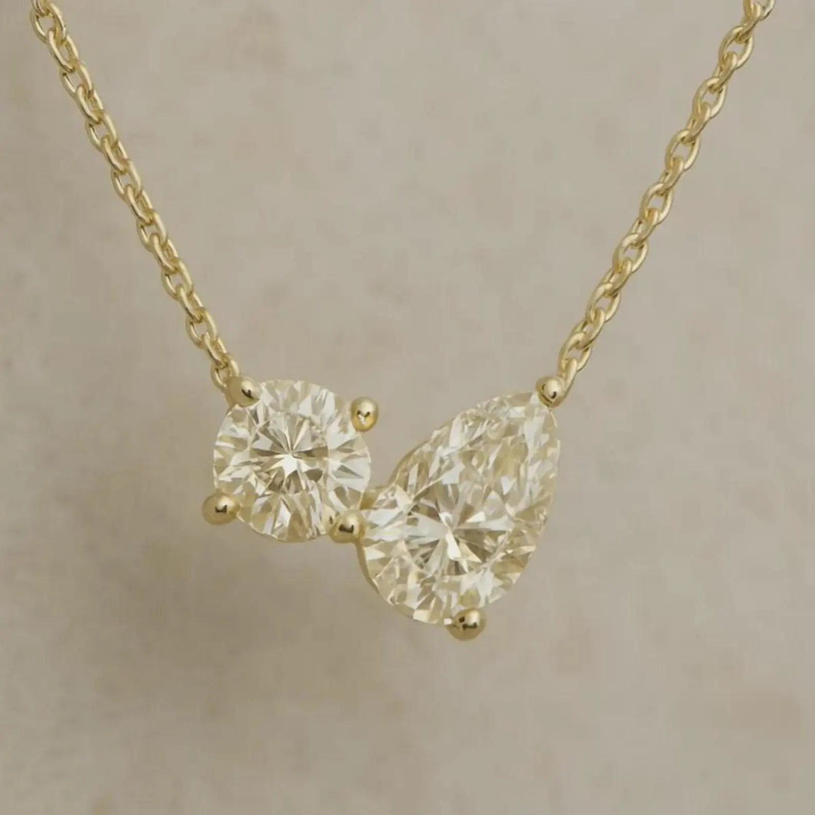 Brilliant Round Diamond Pendant Necklace in 14k Gold Modern Minimal Luxury Dainty Bezel Set Everyday Necklace, Fine Jewelry Gift for Her - Image 3