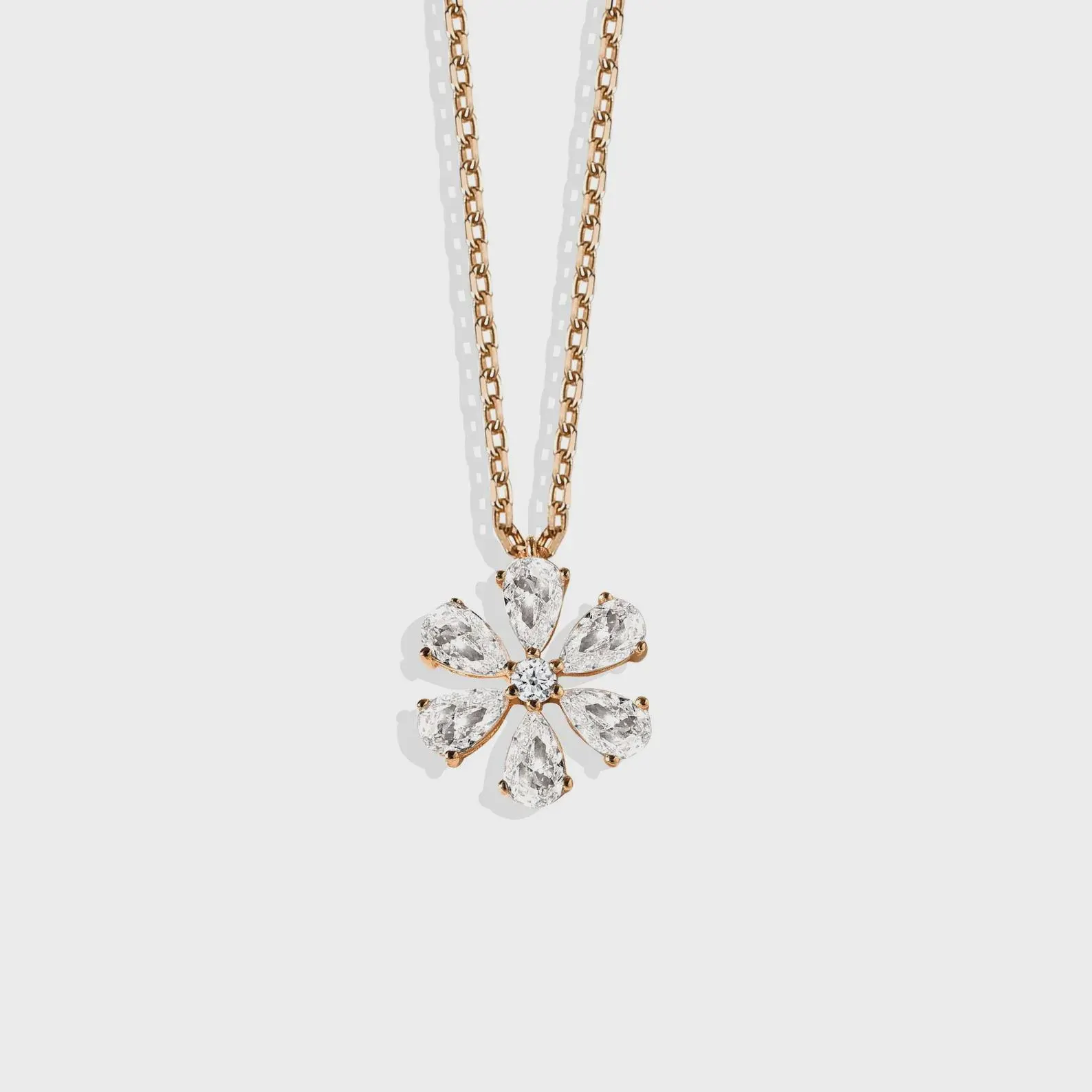 Dainty Round Necklace Everyday Wear Jewelry That Stands Out 14K Gold Diamond Pendant Necklace Eye Catching Sparkle That Gets Compliments - Image 4