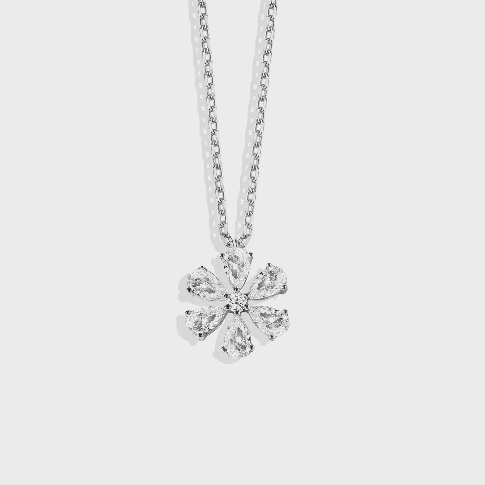 Dainty Round Necklace Everyday Wear Jewelry That Stands Out 14K Gold Diamond Pendant Necklace Eye Catching Sparkle That Gets Compliments - Image 5