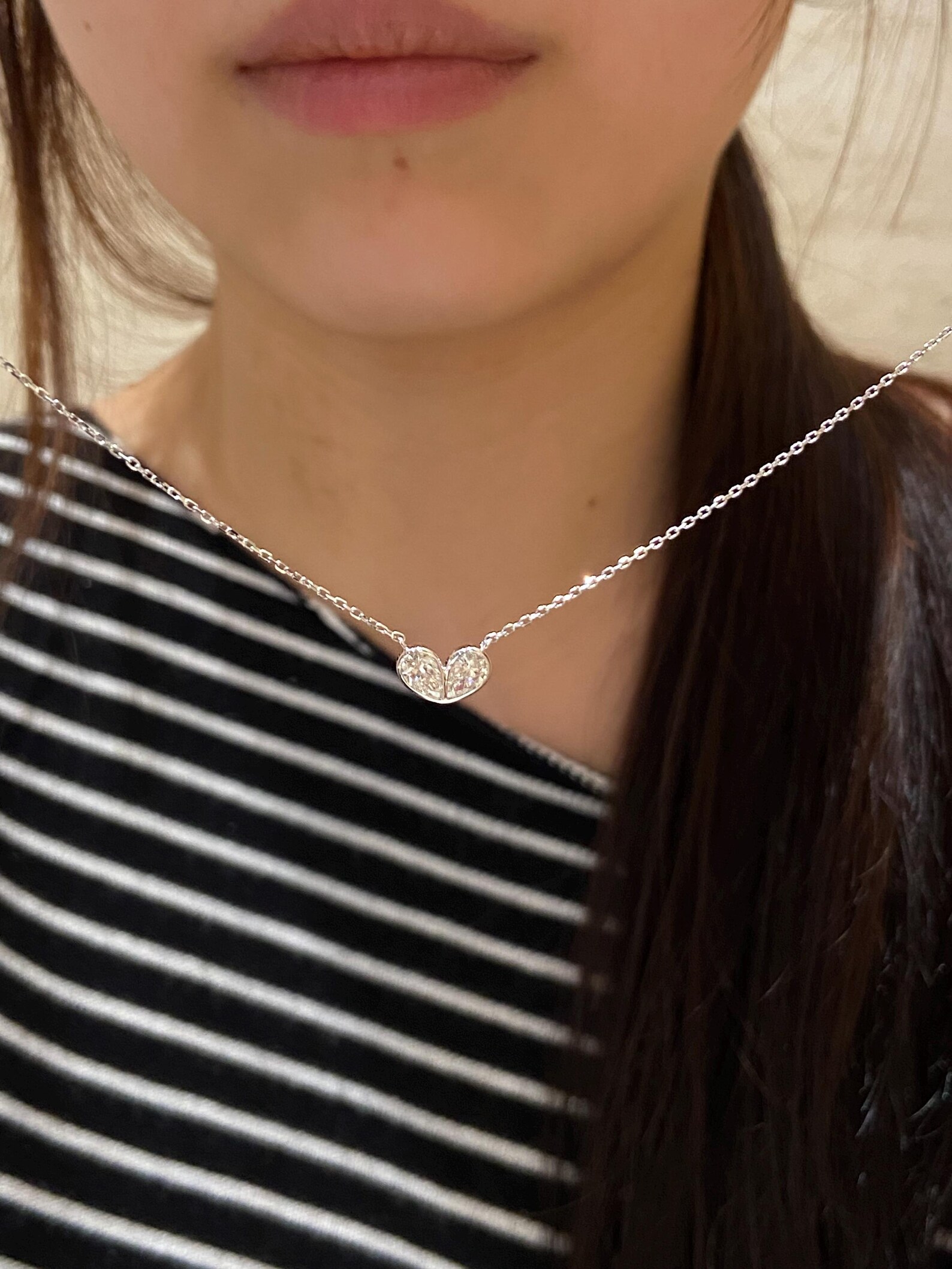 Effortless Luxury and Classic Style Solitaire Diamond Pendant Necklace in 14K Gold with Timeless Round Sparkle and Refined Finish Dainty Minimal Everyday Jewelry Piece Designed - Image 3
