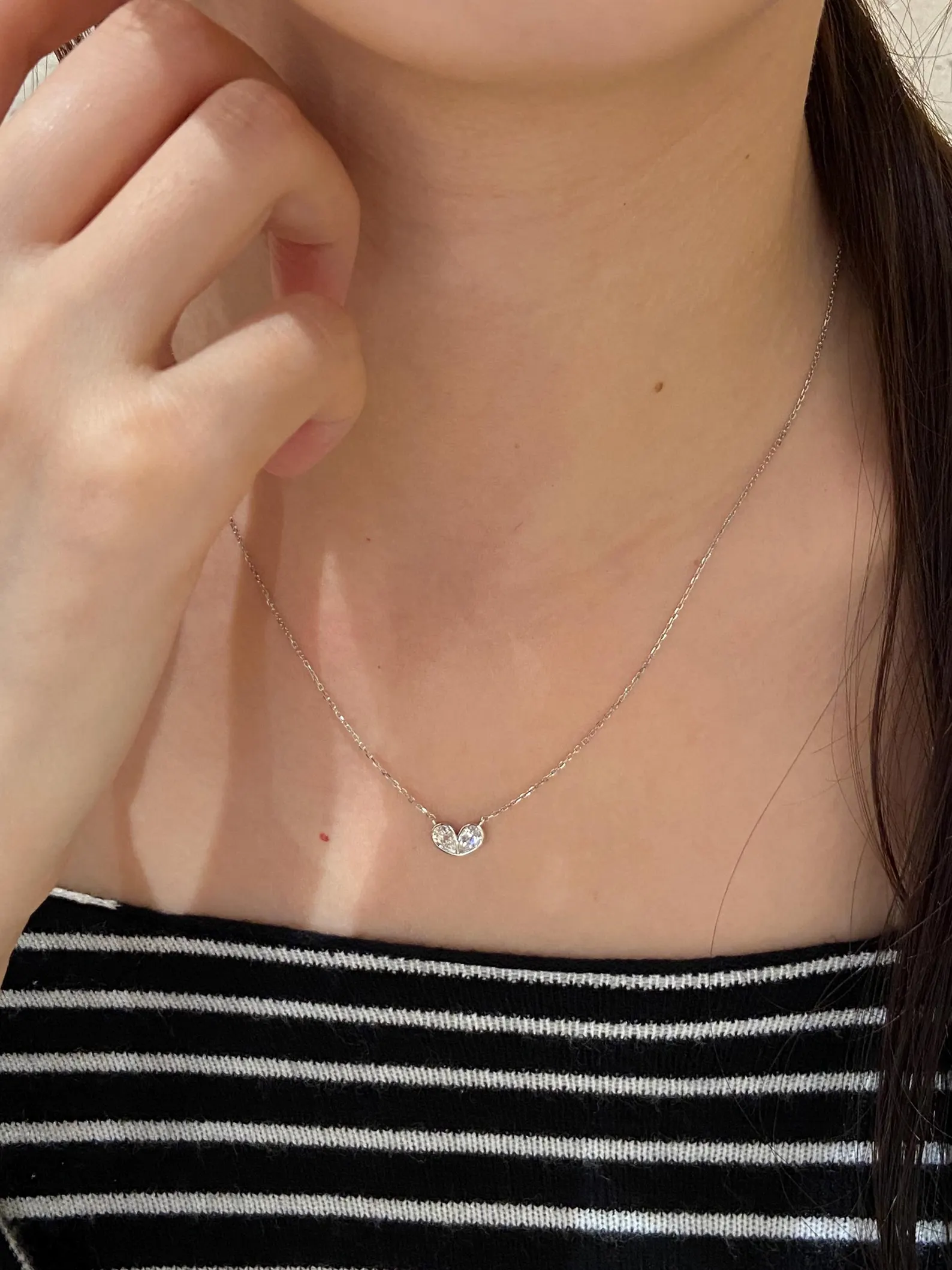 Effortless Luxury and Classic Style Solitaire Diamond Pendant Necklace in 14K Gold with Timeless Round Sparkle and Refined Finish Dainty Minimal Everyday Jewelry Piece Designed - Image 2