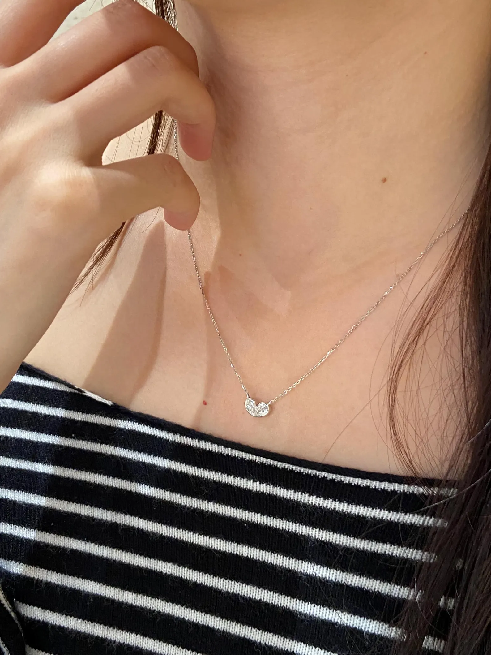 Effortless Luxury and Classic Style Solitaire Diamond Pendant Necklace in 14K Gold with Timeless Round Sparkle and Refined Finish Dainty Minimal Everyday Jewelry Piece Designed - Image 4