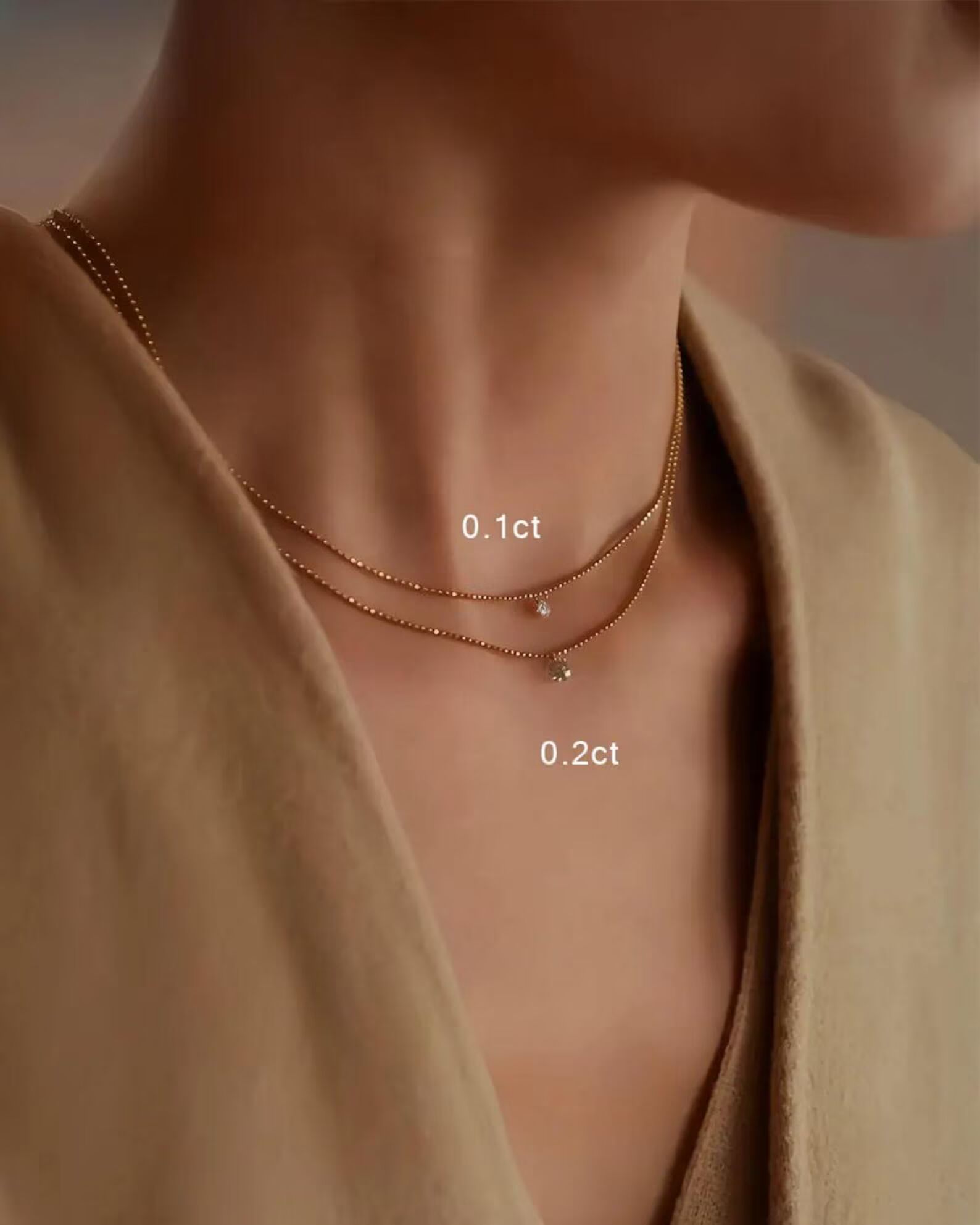 Simple Diamond Pendant Necklace Designed in 14k Yellow Gold Petite Center Stone Fine Jewelry for Women Elegant Minimal Diamond Necklace Refined Look Stylish Everyday Jewelry Thoughtful Gift - Image 4