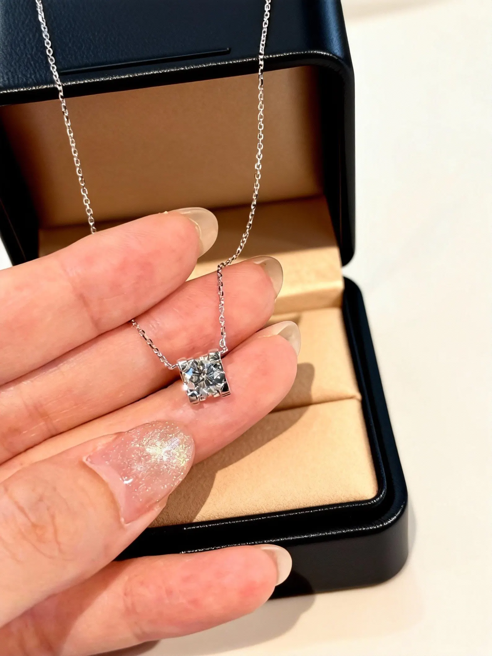 Bold Round Cut Diamond Pendant Necklace in 14K Gold with Strong Center Sparkle and Modern Clean Setting Dainty Yet Striking Everyday Jewelry Piece Designed for Confident Luxury and Effortless Statement Style - Image 3