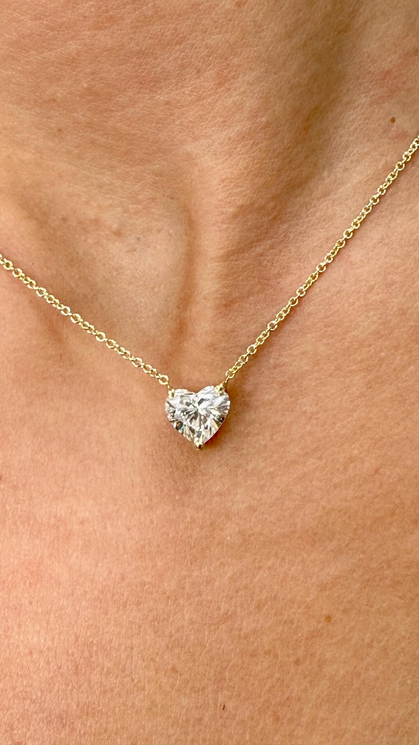 Everyday Jewelry Piece Designed for Effortless Luxury and Refined Minimal Style Classic Round Diamond Pendant Necklace in 14K Gold with Brilliant Center Sparkle and Timeless Elegant Appeal - Image 2