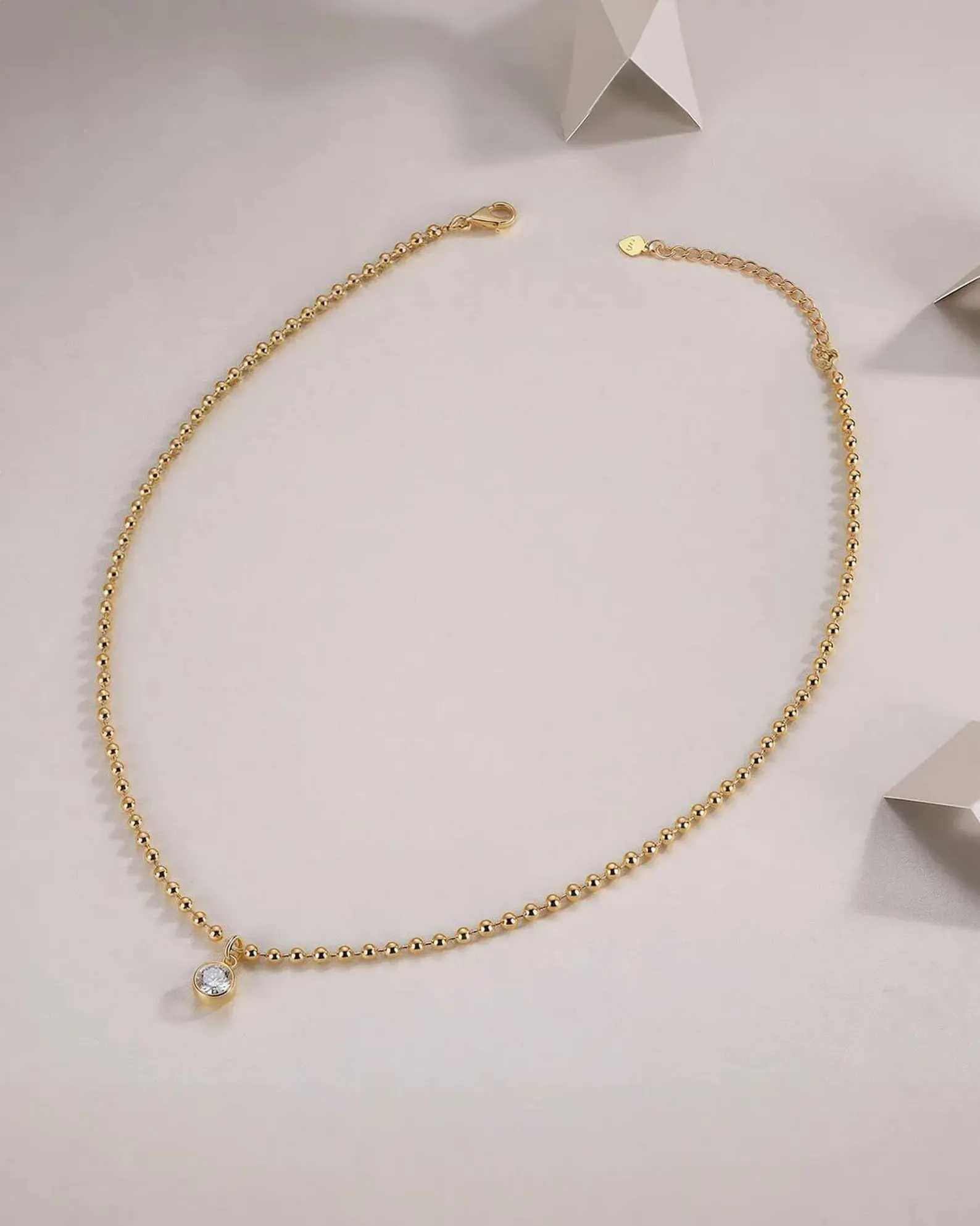 Stunning Teardrop Shape Brilliant Cut Solitaire Pendant Necklace in Solid Gold with Refined Modern Style Authentic 14K Gold Dainty Minimal Jewelry Piece Perfect Gift for Her Anniversary Birthday Celebration - Image 6