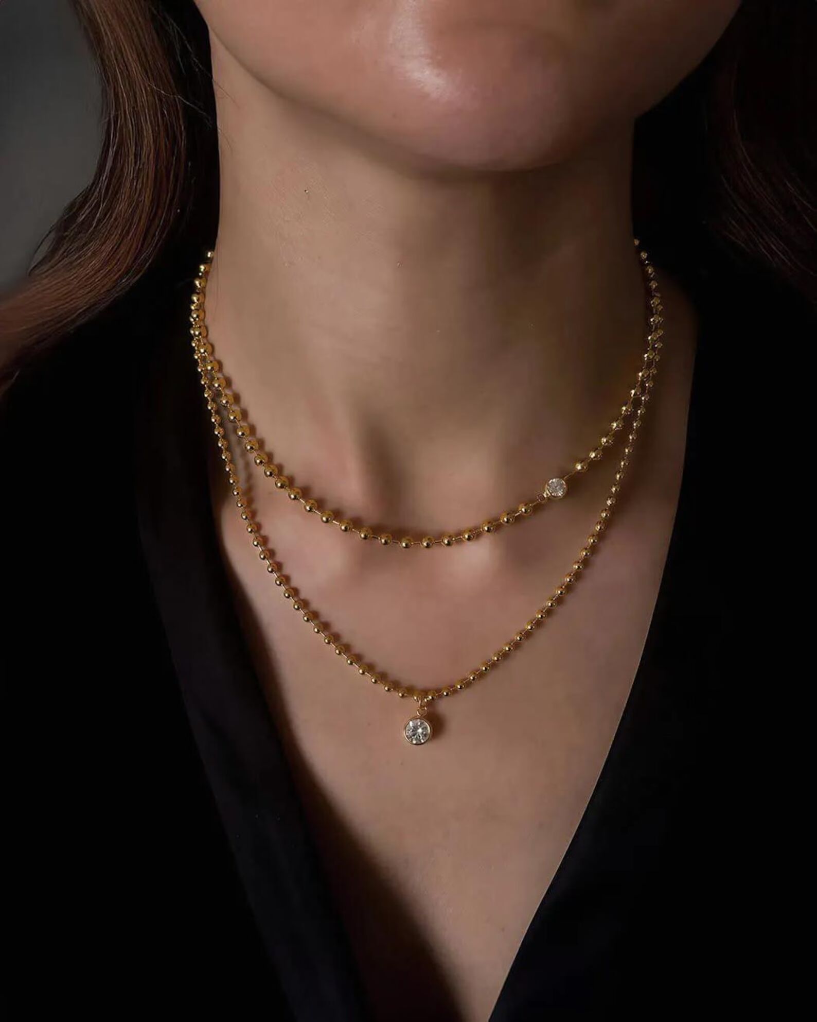 Stunning Teardrop Shape Brilliant Cut Solitaire Pendant Necklace in Solid Gold with Refined Modern Style Authentic 14K Gold Dainty Minimal Jewelry Piece Perfect Gift for Her Anniversary Birthday Celebration - Image 3