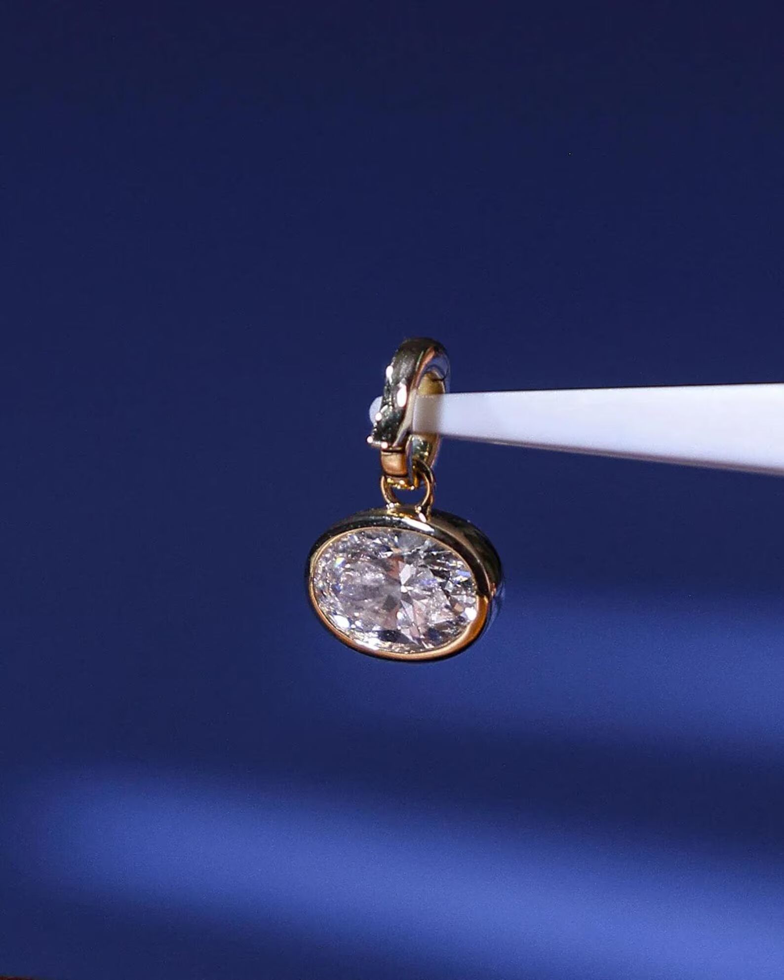 Delicate Circle Diamond Charm Clean Look Refined Elegant Jewelry for Daily Wear Minimal Round Diamond Pendant Charm in 14k Yellow Gold Smooth Frame Setting Fine Jewelry for Women Stylish Gift