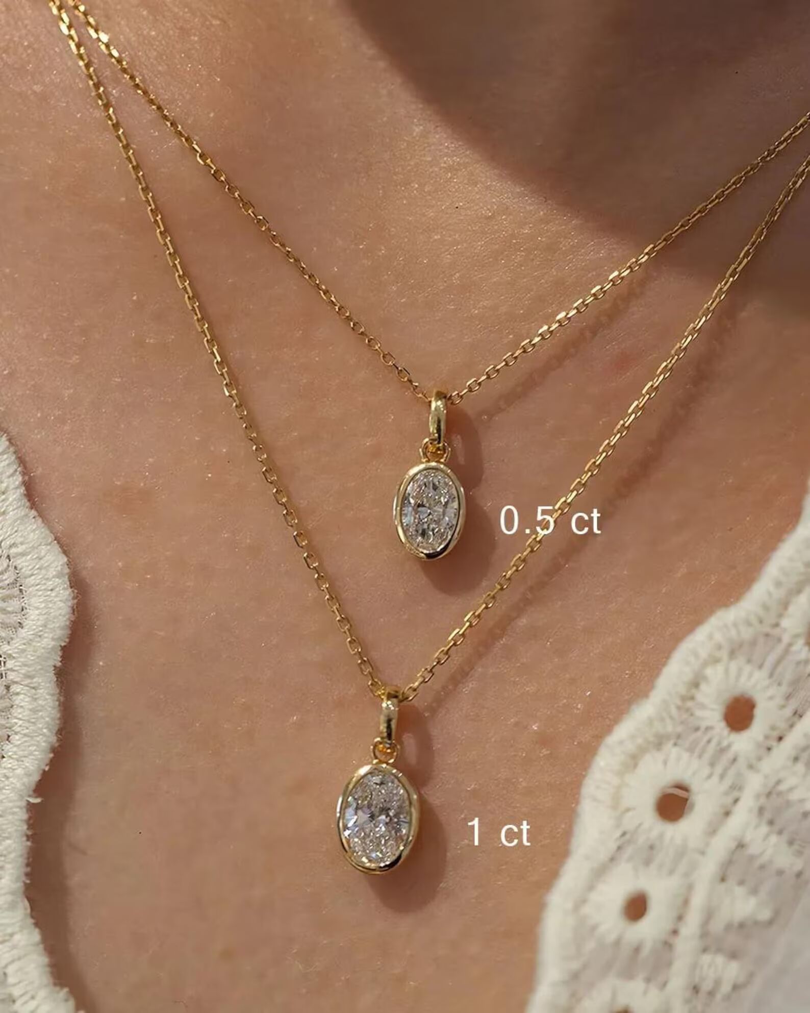 Delicate Circle Diamond Charm Clean Look Refined Elegant Jewelry for Daily Wear Minimal Round Diamond Pendant Charm in 14k Yellow Gold Smooth Frame Setting Fine Jewelry for Women Stylish Gift - Image 2