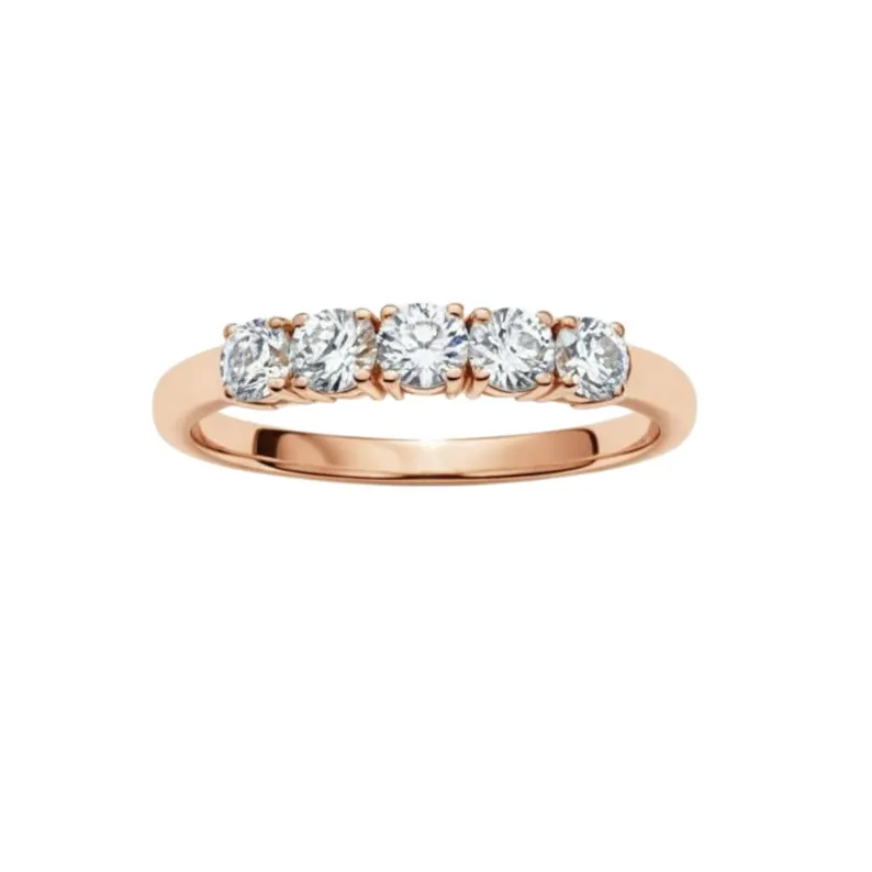 Eternal Glow 14K White Gold Diamond Eternity Band Ring for Women Full Circle Brilliant Stones Wedding Anniversary Fine Jewelry Gift, Elegant Fine Jewelry Gift for Her - Image 2