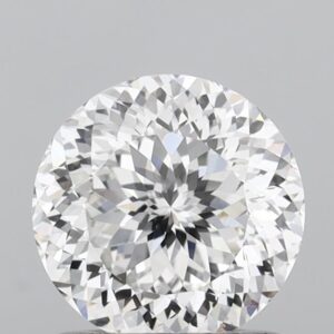 Precision Portuguese Cut Lab Grown Diamond 1.00 Carat F Color VS1 Clarity IGI Certified Crystal with Complex Facets and Dynamic Light Play