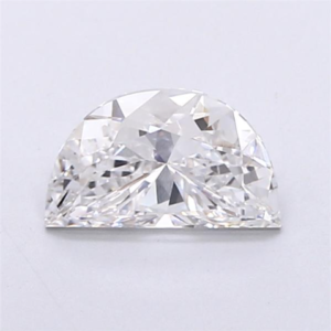 Graceful Half Moon Cut Lab Grown Diamond 1.00 Carat F Color VS1 Clarity IGI Certified Stone with Smooth Curves and Soft Radiance