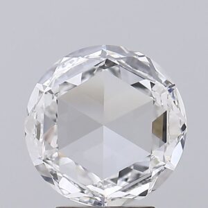 Ethereal 1.00 Carat Rose Cut Lab Grown Diamond F Color VS1 Clarity IGI Certified Soft Luminous Glow and Antique Elegance